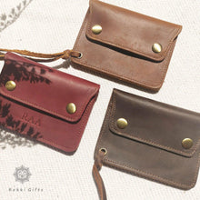 Load image into Gallery viewer, Custom handmade card holder,leather wallet - Rokkigifts