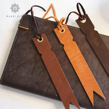 Load image into Gallery viewer, Custom leather bookmark - Rokkigifts
