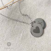 Load image into Gallery viewer, Initial Disc Necklace, Personalized Disc Necklace - Rokkigifts