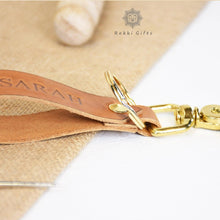 Load image into Gallery viewer, Personalised Leather Keyring - Rokkigifts