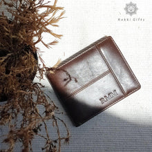 Load image into Gallery viewer, Personalized Leather Wallet for Men - Rokkigifts
