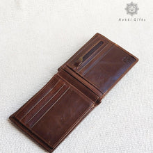 Load image into Gallery viewer, Personalized Leather Wallet for Men - Rokkigifts