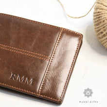 Load image into Gallery viewer, Personalized Leather Wallet for Men - Rokkigifts