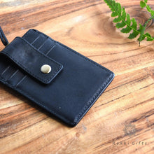 Load image into Gallery viewer, Personalized leather ID Badge Holder - Rokkigifts