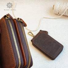 Load image into Gallery viewer, Personlized Leather wallet Key Holder - Rokkigifts