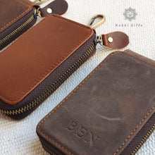 Load image into Gallery viewer, Personlized Leather wallet Key Holder - Rokkigifts
