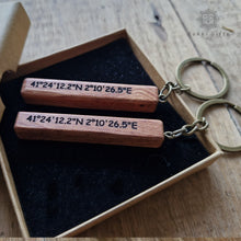 Load image into Gallery viewer, ROKKI Wood stick Keychain