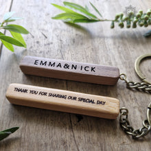 Load image into Gallery viewer, ROKKI Wood stick Keychain