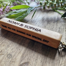 Load image into Gallery viewer, Wood Keychain, Wooden keyring ,Engraved Keychain, (Copy) Rokkigifts