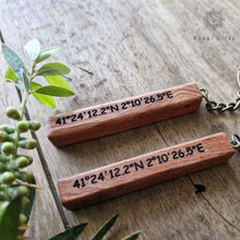Load image into Gallery viewer, ROKKI Wood stick Keychain