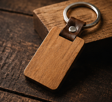 Load image into Gallery viewer, ROKKI Square Wooden Keychain