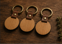 Load image into Gallery viewer, ROKKI Round Wooden Keychain