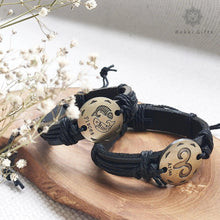 Load image into Gallery viewer, Zodiac leather Bracelets - Rokkigifts