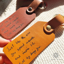 Load image into Gallery viewer, custom quote/ handwriting keychain - Rokkigifts