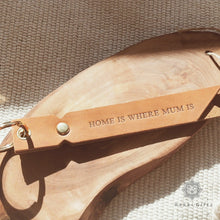 Load image into Gallery viewer, leather keyring with personalised monogram - Rokkigifts