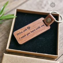 Load image into Gallery viewer, Wood Keychain, Wooden keyring ,Engraved Keychain, (Copy) Rokkigifts