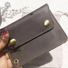 Load image into Gallery viewer, Custom handmade card holder,leather wallet - Rokkigifts
