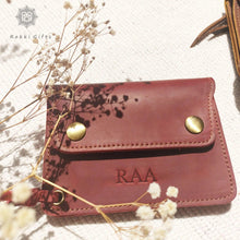 Load image into Gallery viewer, Custom handmade card holder,leather wallet - Rokkigifts
