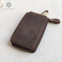 Load image into Gallery viewer, Personlized Leather wallet Key Holder - Rokkigifts
