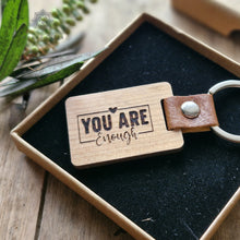 Load image into Gallery viewer, Wood Keychain, Wooden keyring ,Engraved Keychain Rokkigifts

