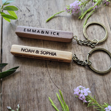 Load image into Gallery viewer, Wood Keychain, Wooden keyring ,Engraved Keychain, (Copy) Rokkigifts
