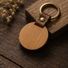 Load image into Gallery viewer, ROKKI Round Wooden Keychain
