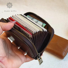 Load image into Gallery viewer, Small Leather Card Holder - Rokkigifts
