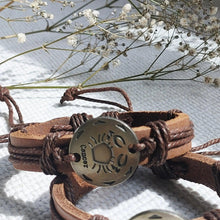 Load image into Gallery viewer, Zodiac leather Bracelets - Rokkigifts
