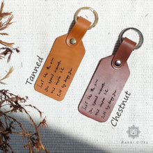 Load image into Gallery viewer, custom quote/ handwriting keychain - Rokkigifts
