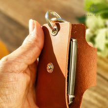 Load image into Gallery viewer, Handmade Leather Car keychain , Car key fob , gift for him, gift for Dad Rokkigifts
