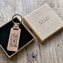 Load image into Gallery viewer, Wood Keychain, Wooden keyring ,Engraved Keychain Rokkigifts
