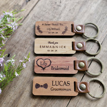 Load image into Gallery viewer, Wood Keychain, Wooden keyring ,Engraved Keychain Rokkigifts
