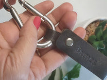 Load and play video in Gallery viewer, Custom leather keychain | RokkiGifts
