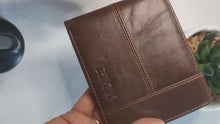 Load and play video in Gallery viewer, personalised leather wallet
